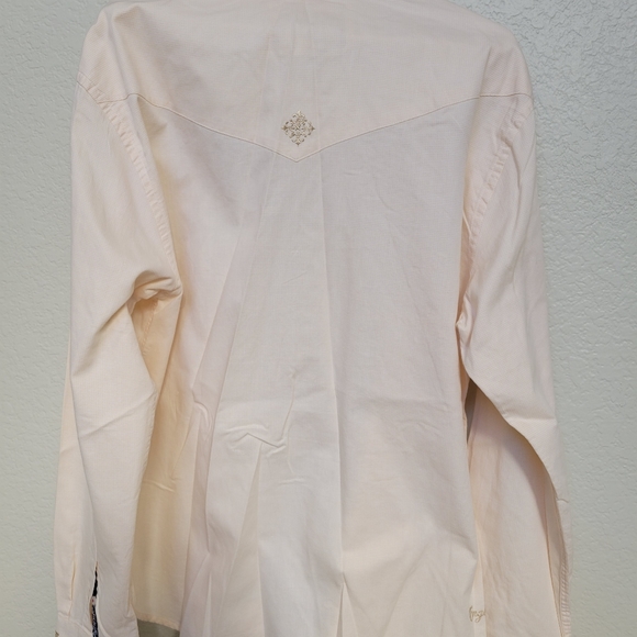 Men's English Laundry Long Sleeve Embroidered Button Down Shirt. Size: XL. - Picture 6 of 6